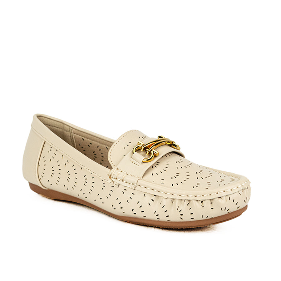 Mario D' Boro Women's Loafers LX 25674 Black/Bone C49