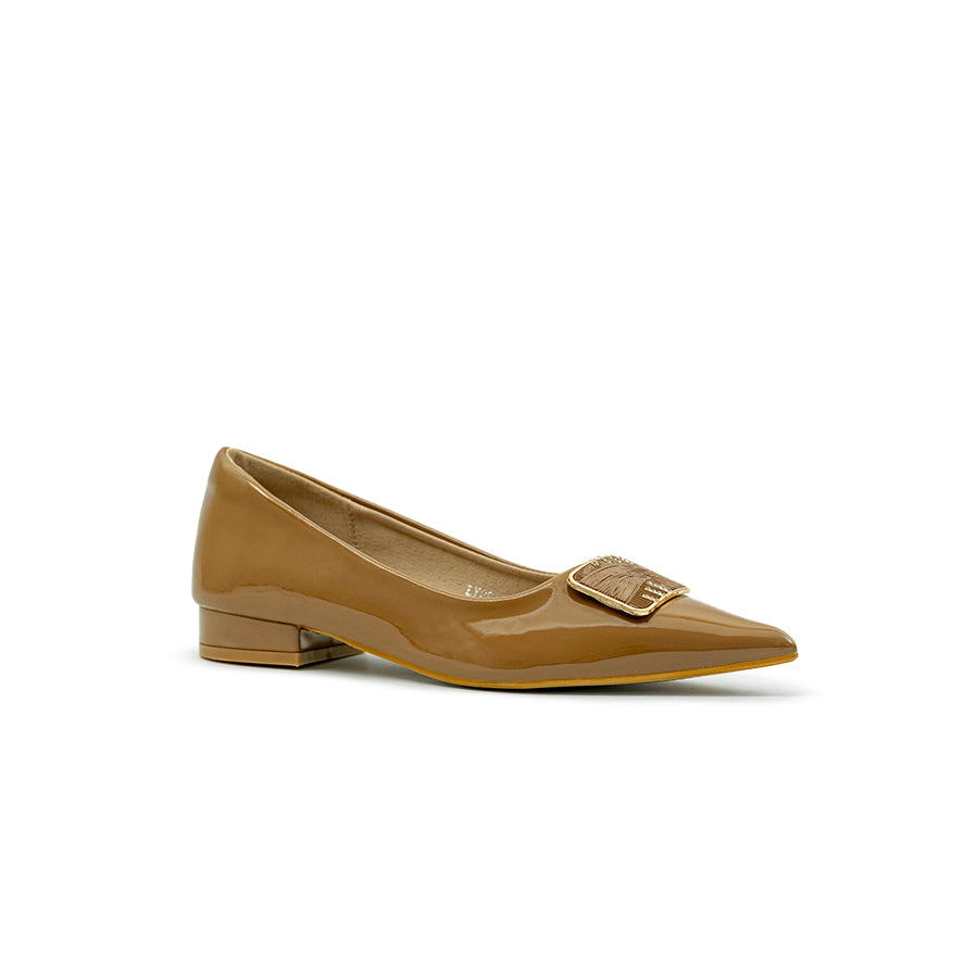 Mario D' boro Women's Ballet Flats LY 29366 - Brown / Taupe C80