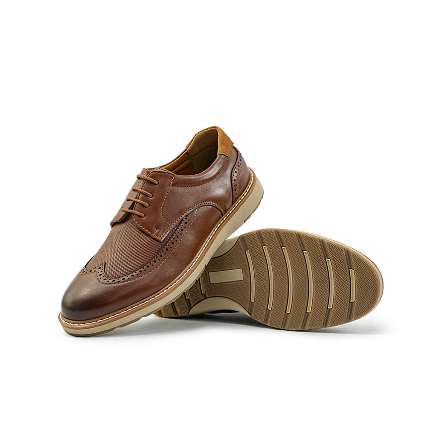 Mario D' boro Men's Formal Oxford MY 26091 - Black / Brown C88