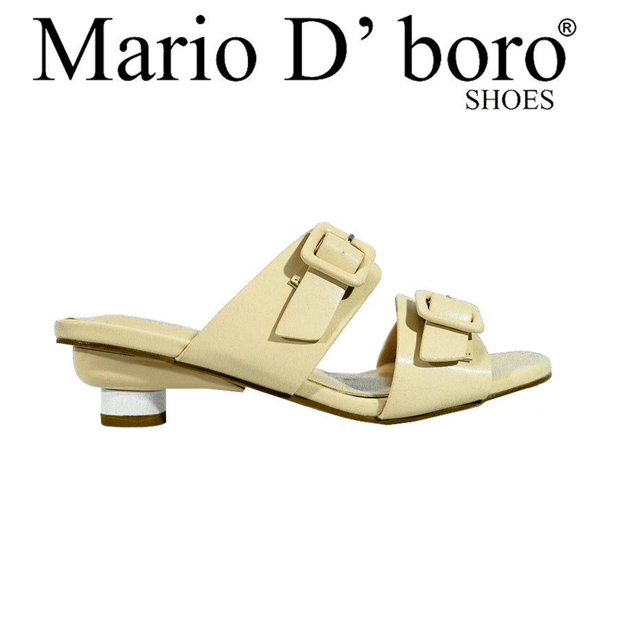 Mario D' Boro Women's Heeled Sandals LX 27479 Black/Bone C58