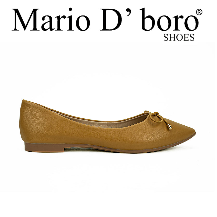Mario D' Boro Women's Flat Shoes Lv 22699 Black/Tan