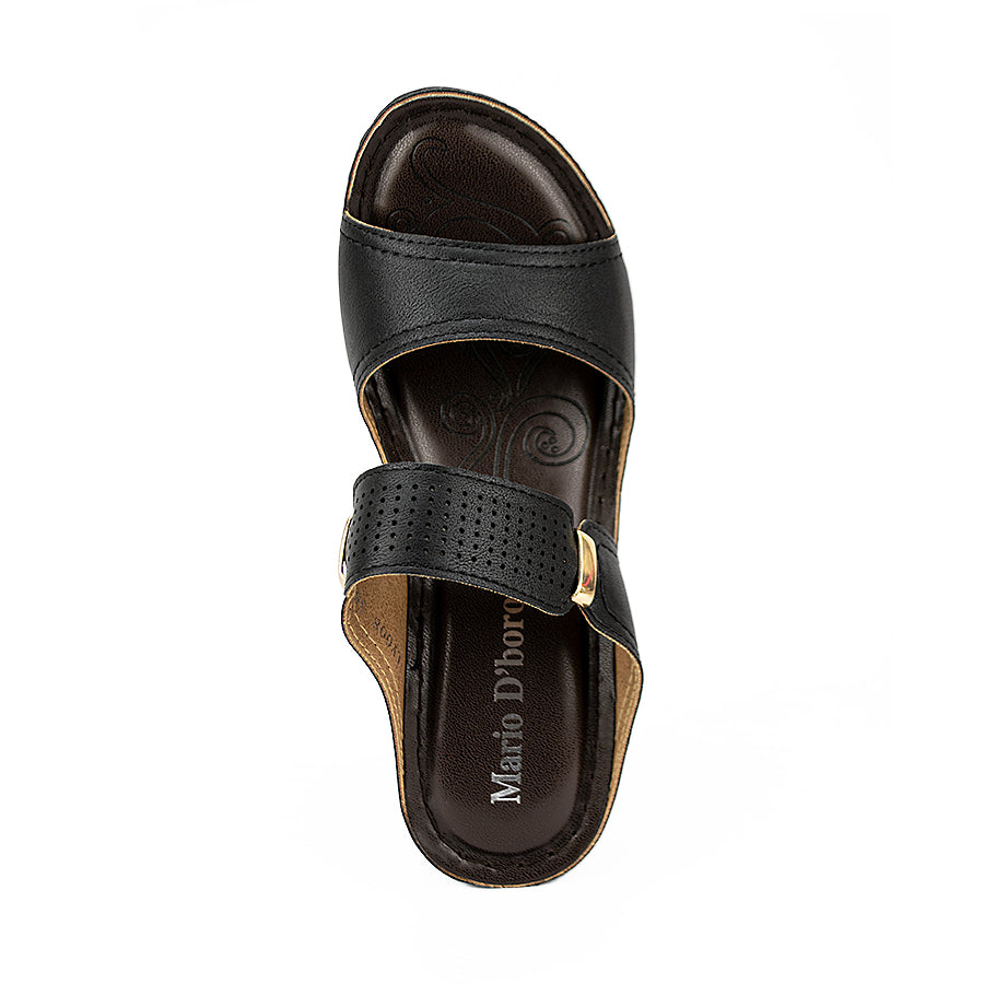 Mario D' Boro Women's Sandals Lv 008 Black/White