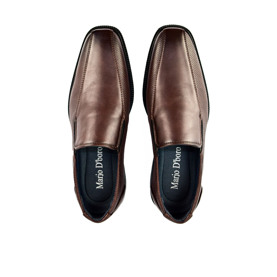 Mario D' Boro Men's Formal Slip On MX 24623 Black/Dark Brown C47