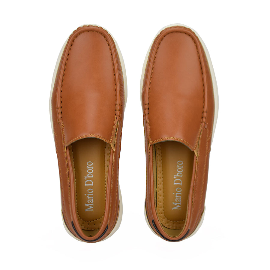 Mario D' Boro Men's Casual Loafers Mw 22558 Black/Tan