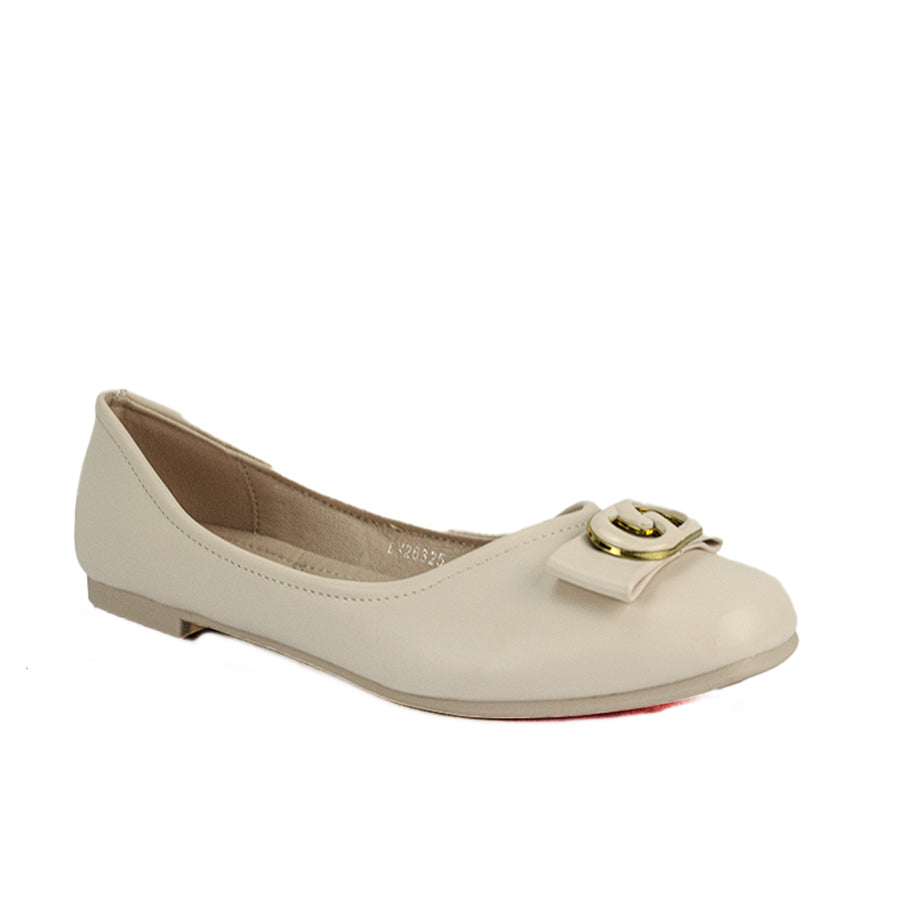 Mario D' Boro Women's Ballet Flats LX 26325 Black and Bone C49