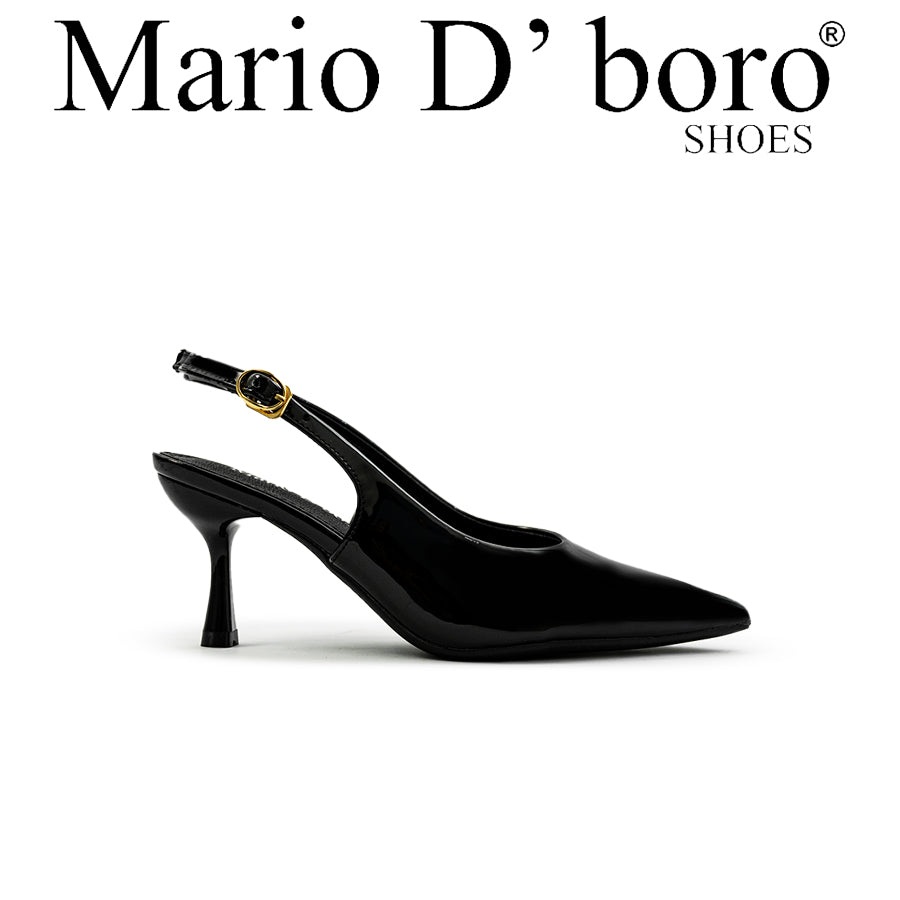 Mario D' boro Women's Heeled Sandals LY 27416 - Black / Light Gray / Taupe C80