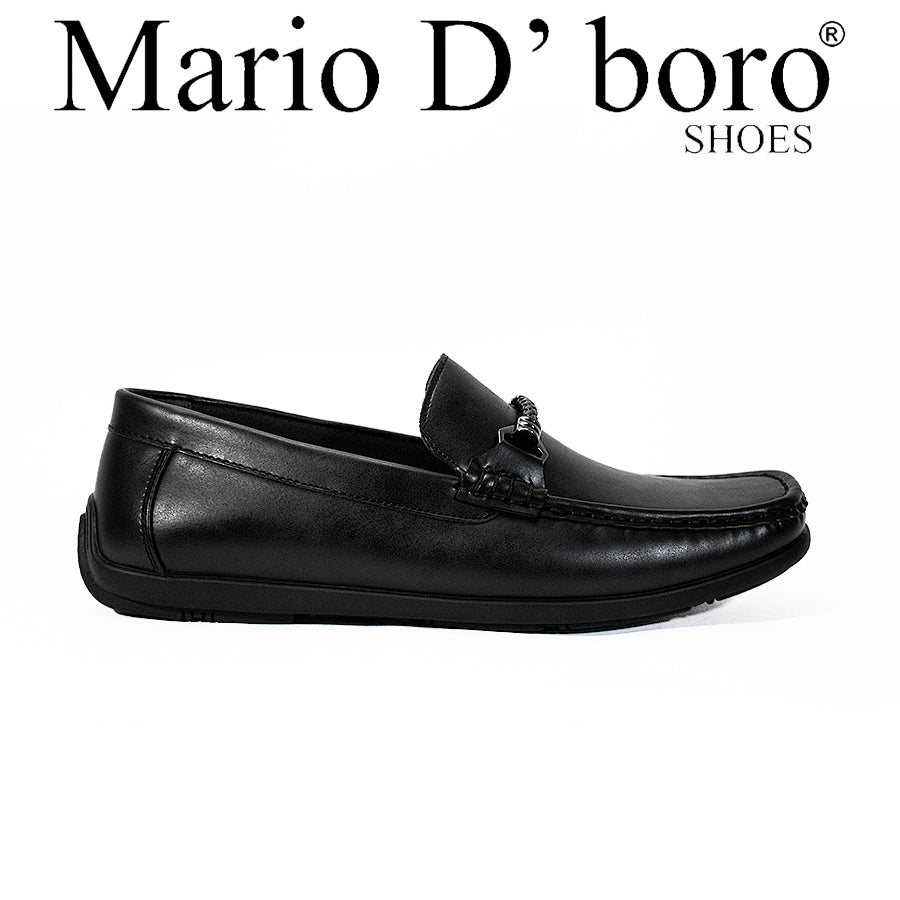 Mario D' Boro Men's Casual Loafers MY 25804 Black C64