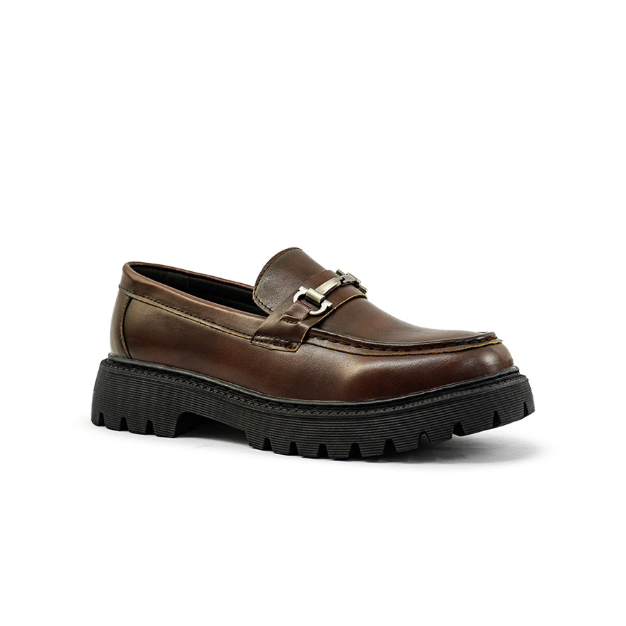 Mario D' boro Men's Formal Slip On MY 25888 - Black / Brown C82