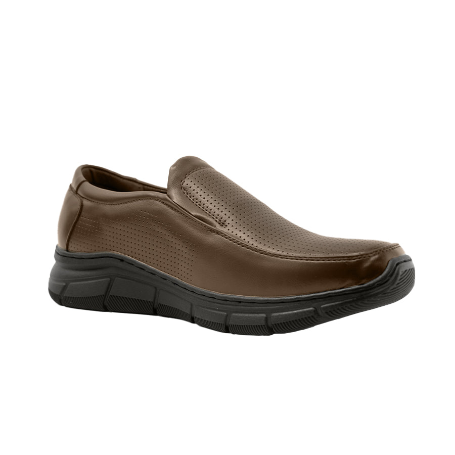 Mario D' Boro Men's Formal Slip On MY 25952 Black/Dark Brown C69