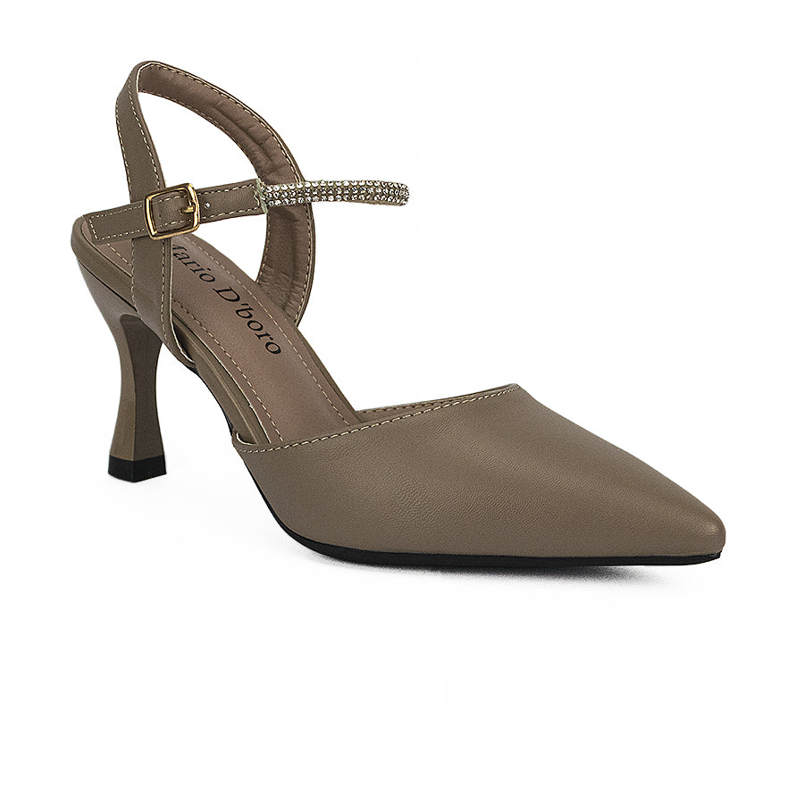 Mario D' Boro Women's Heeled Sandals LW 25627 Beige/Taupe C41