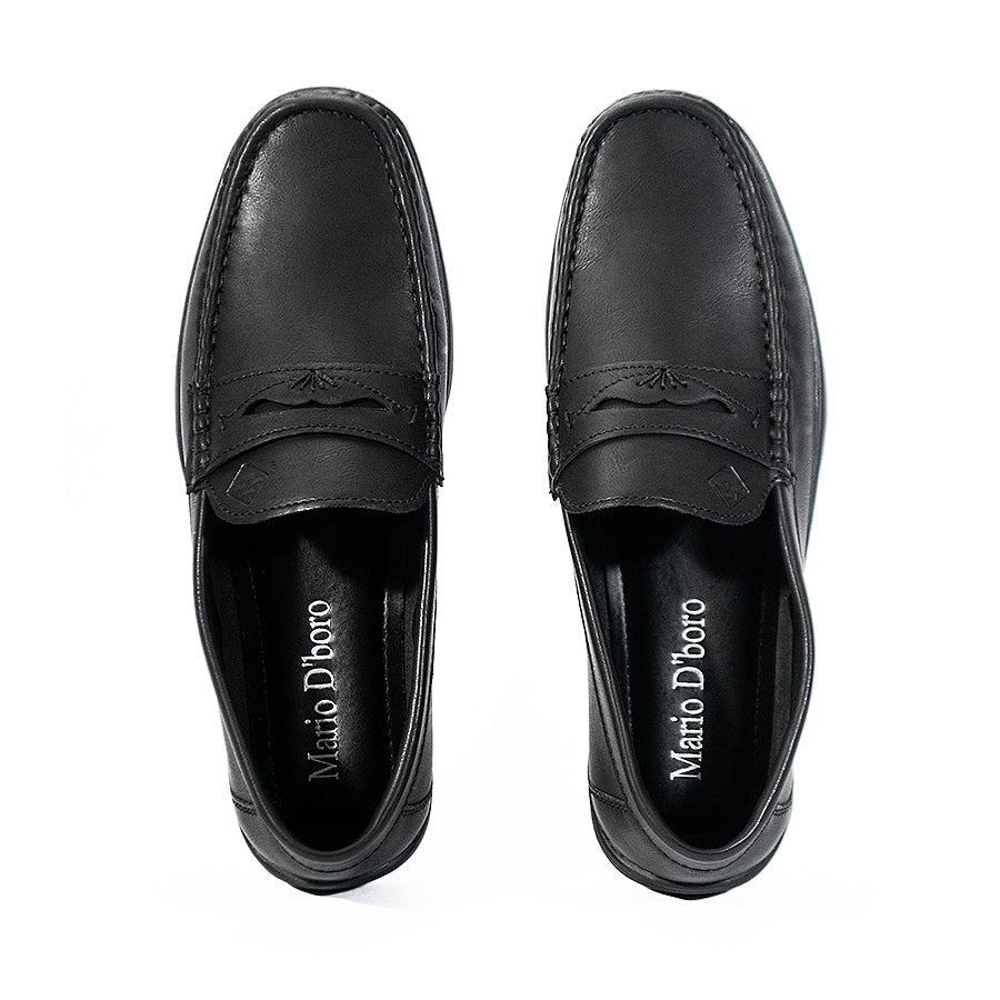 Mario D' Boro Men's Casual Loafers MY 25362 Black C64
