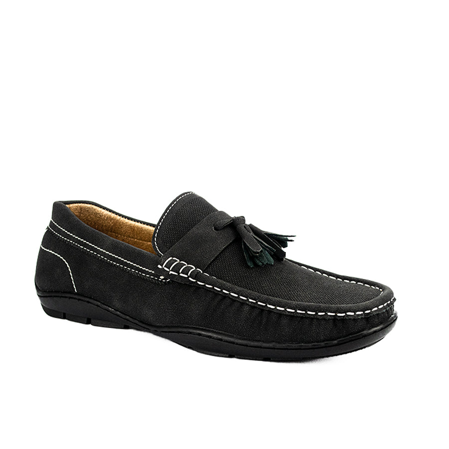 Mario D' Boro Men's Casual Loafers MX 24399 Black/dark Brown C48