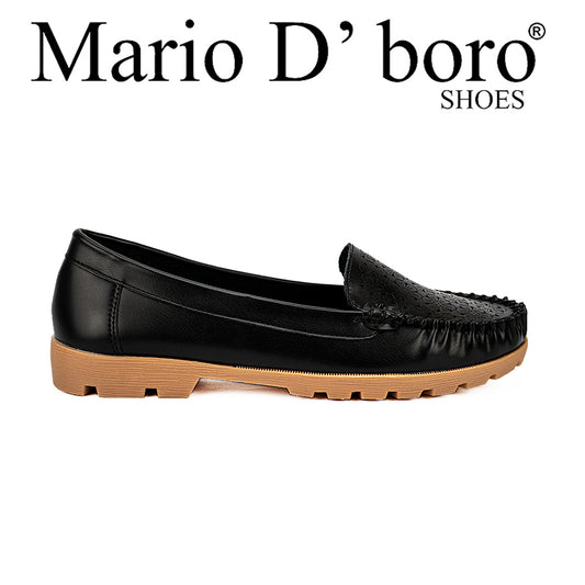 Mario D' Boro Women's Flat Shoes Lw 22008 Black/Gray
