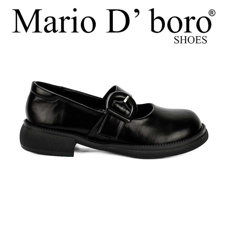 Mario D' Boro Women's Korean Flat Shoes Shoes Lw 23758 Black