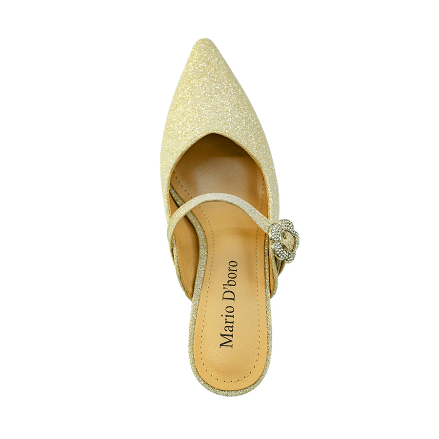 Mario D' boro Women's Evening Sandals LY 29372 - Soft Gold / Soft Silver C80