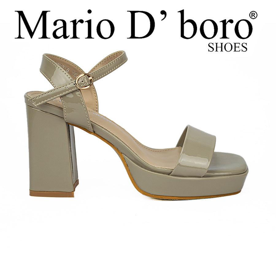 Mario D' Boro Women's Heeled Sandals Lw 23286 Black/Taupe C51 C65