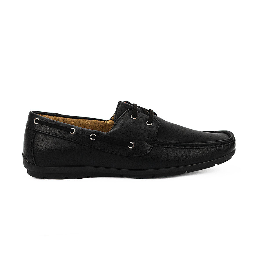 Mario D' Boro Men's Casual Boat Shoes MW 23691 Black C35