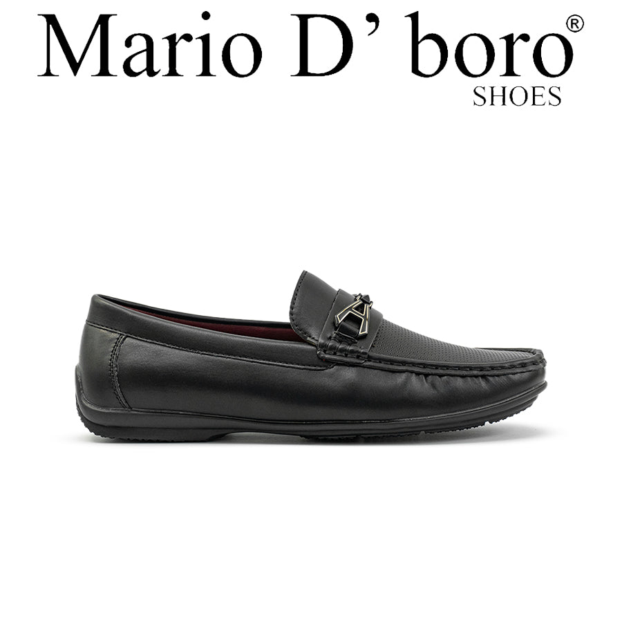 Mario D' boro Men's Casual Loafers MX 24678 Black C78