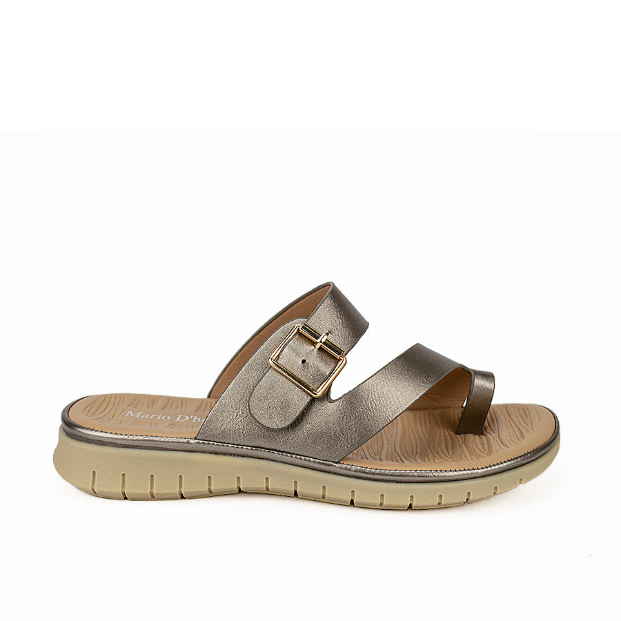 Mario D' Boro Women's Sandals Lv 018 Black/Gunmetal