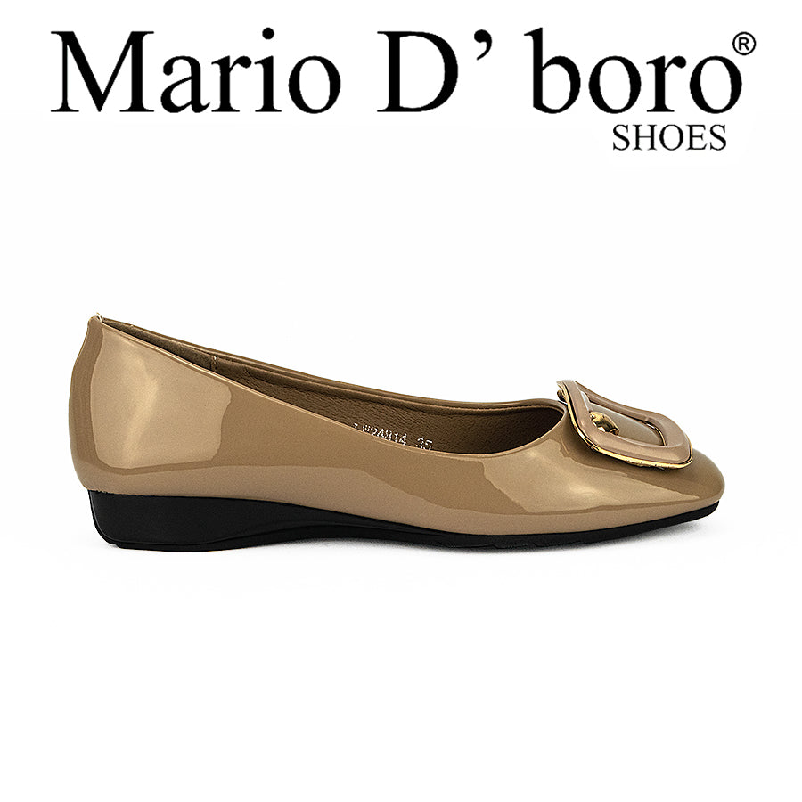 Mario D' Boro Women's Flat Shoes LW 24814 Black/Taupe C33