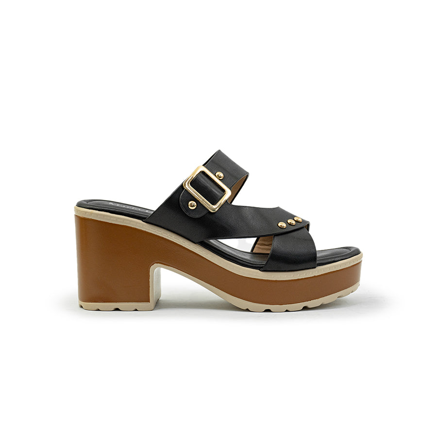 Mario D' boro Women's Heeled Sandals LY 29483 - Black / Old Rose C86