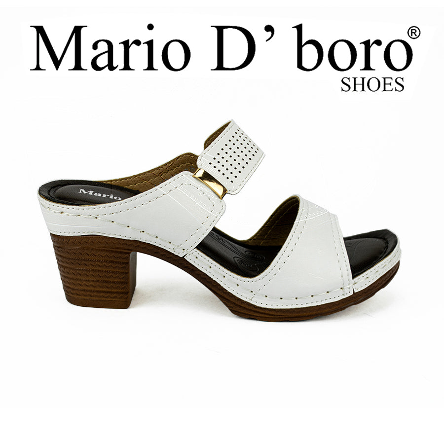 Mario D' Boro Women's Sandals Lv 008 Black/White