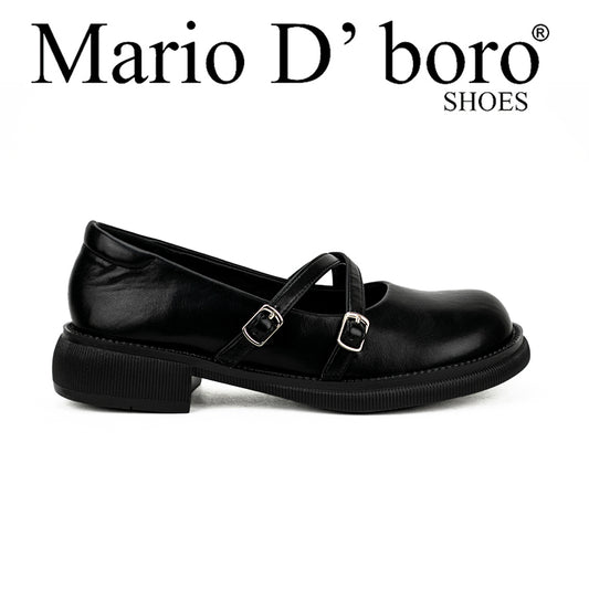 Mario D' Boro Women's Korean Flats  Shoes Lw A600-41A Black