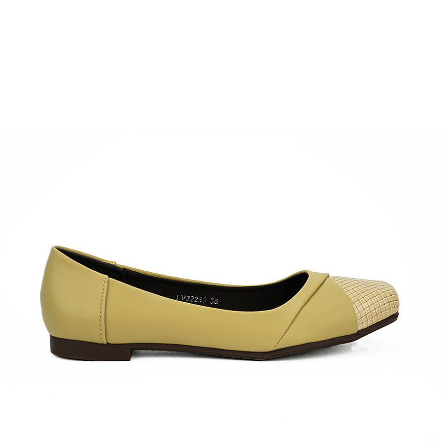 Mario D' Boro Women's Flat Shoes Lv 22285 Beige/Black