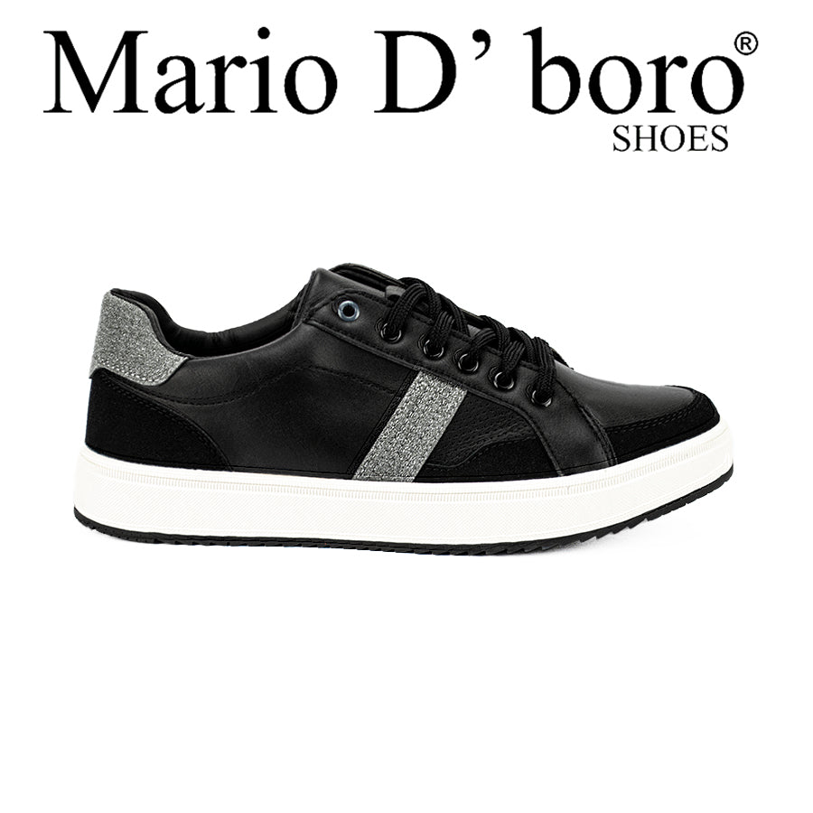 Mario D' Boro Men's Sneakers Shoes Mw 22543 Black/White