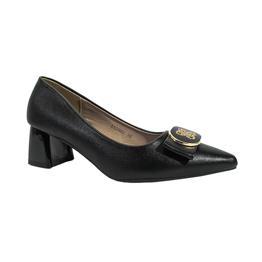 Mario D' Boro Women's College Pumps LX 26661 Black C63