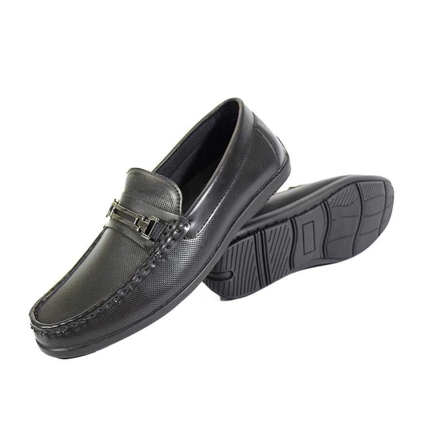 Mario D' Boro Men's Casual Loafers MX 25041 Black/Dark Brown C53