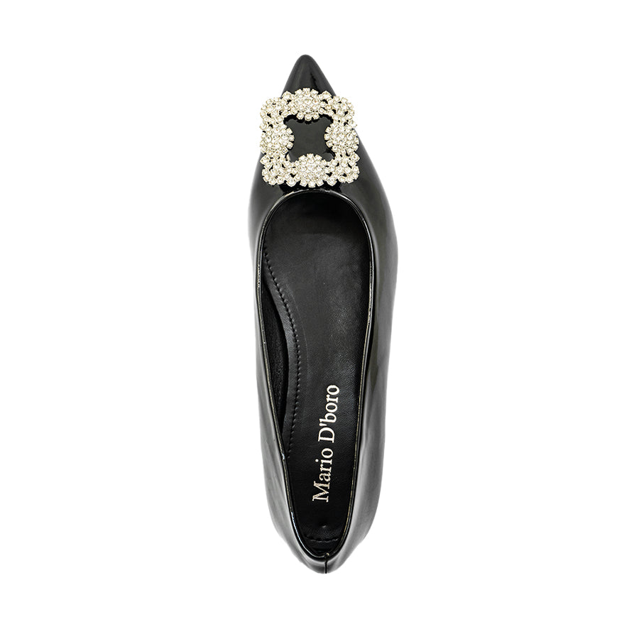 Mario D' boro Women's Ballet Flats LY 29254 Beige / Black C79