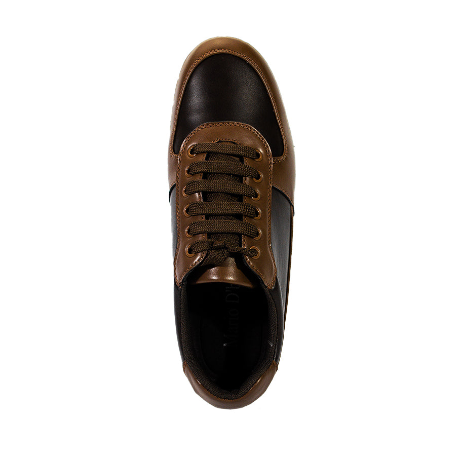 Mario D' Boro Men's Casual Sneakers MX 25403 Dark Brown C59