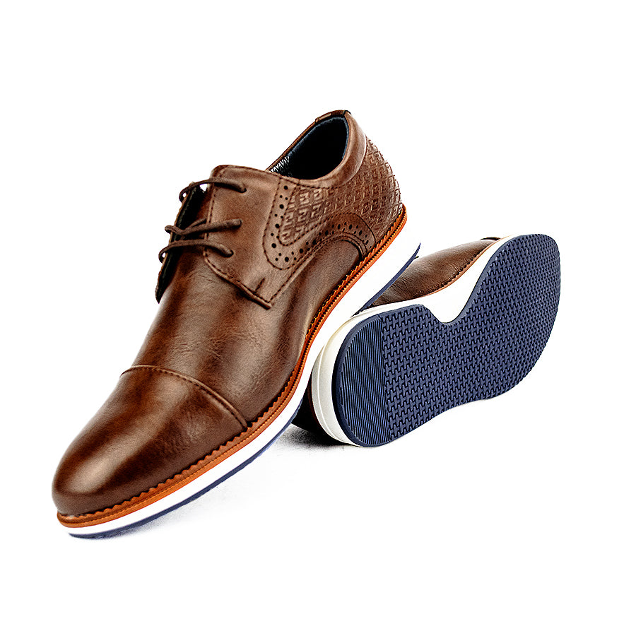 Mario D' Boro Men's Casual Sneakers Mw 24214 Dark Brown/Black C43-C45