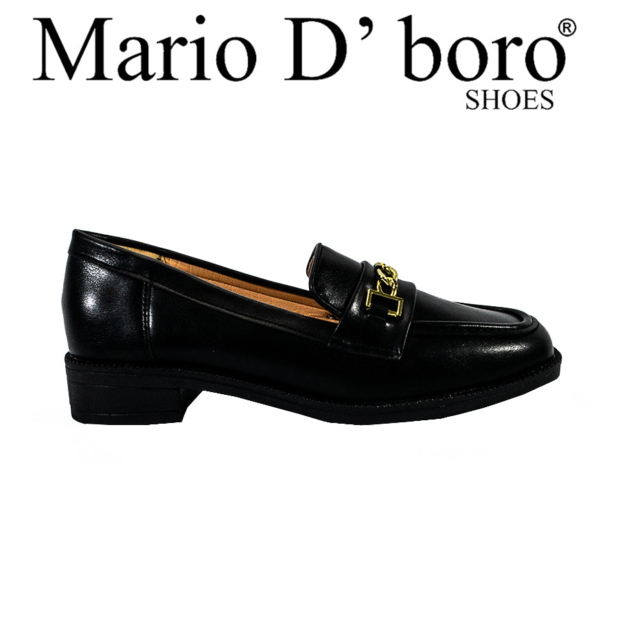 Mario D' Boro Women's Loafers LX 27656 Black C61