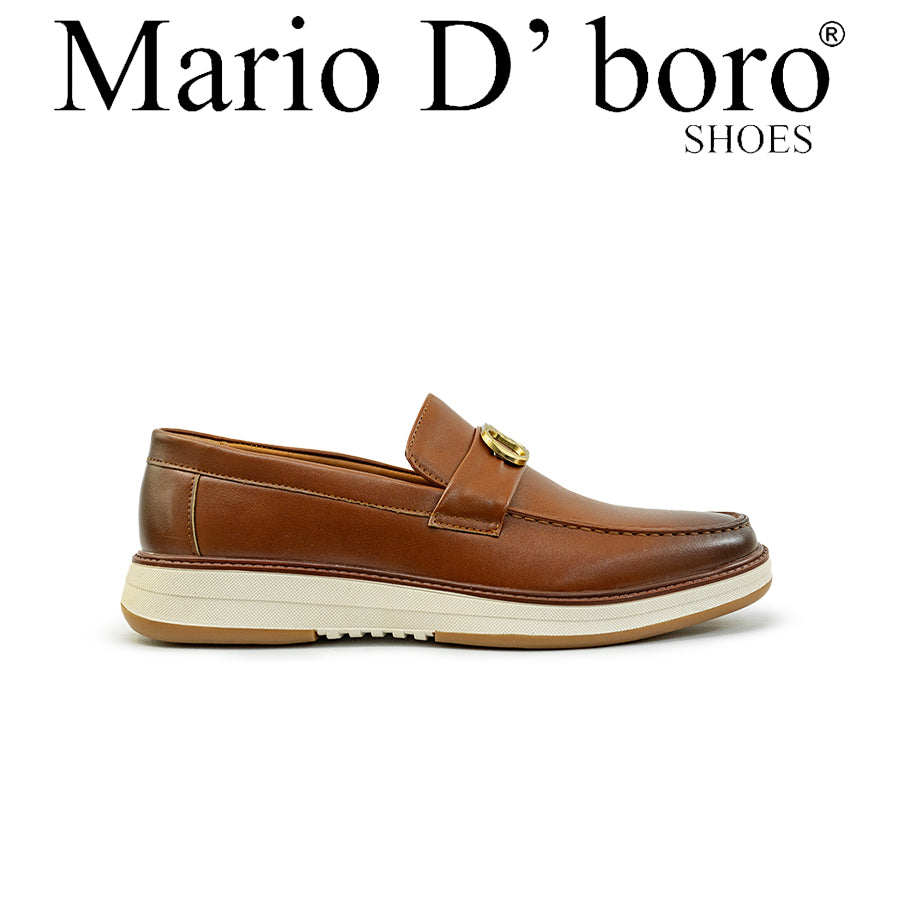 Mario D' Boro Men's Casual Loafers MY 26151 - Black / Brown C88