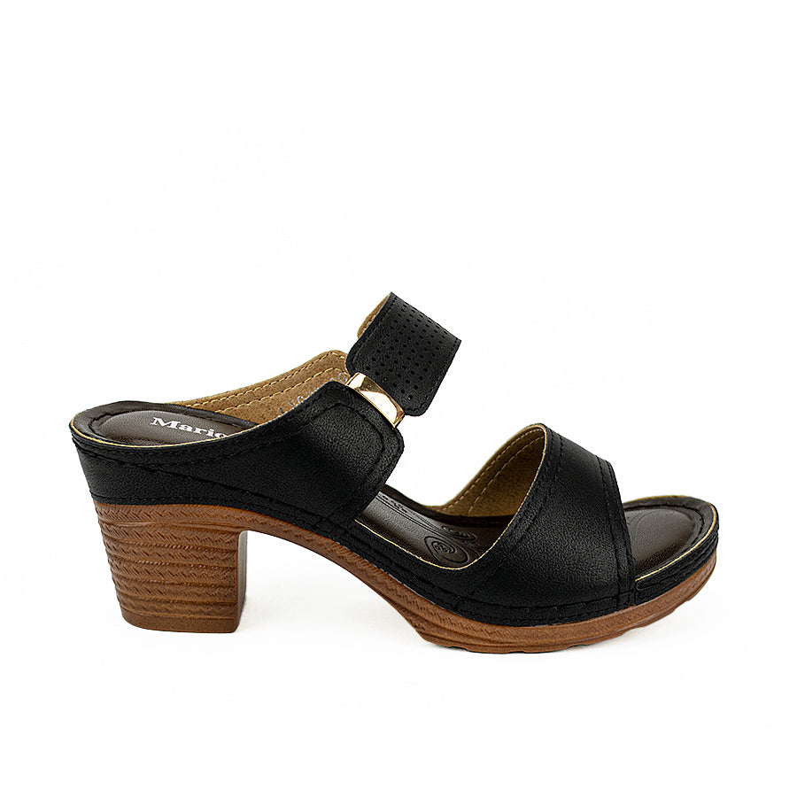 Mario D' Boro Women's Sandals Lv 008 Black/White