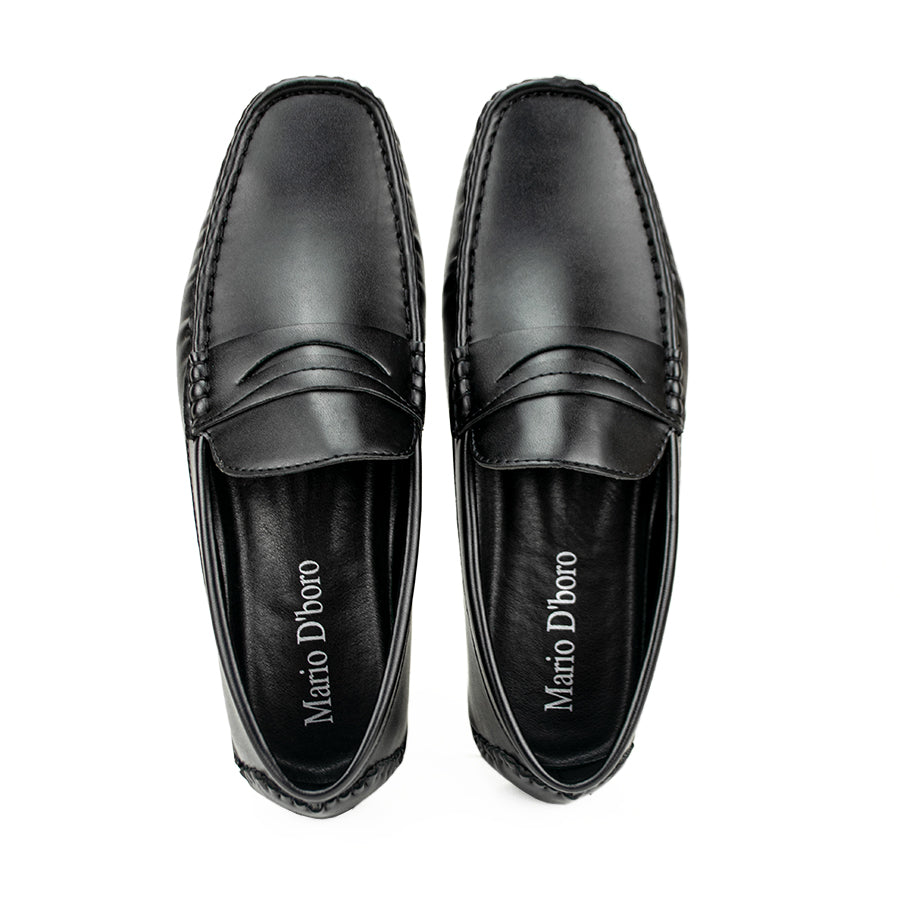Mario D' Boro Men's Casual Loafers Shoes Mv 22043 Black/Brown