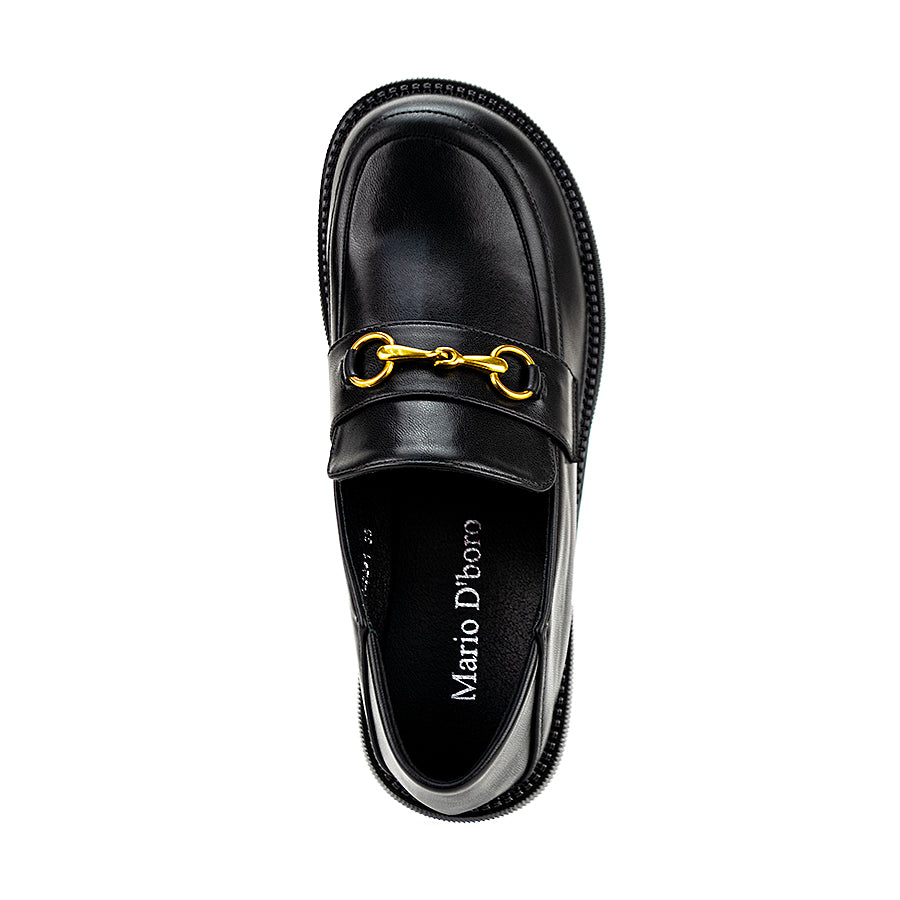 Mario D' Boro Women's Flat Lv 22241 Black/Beige