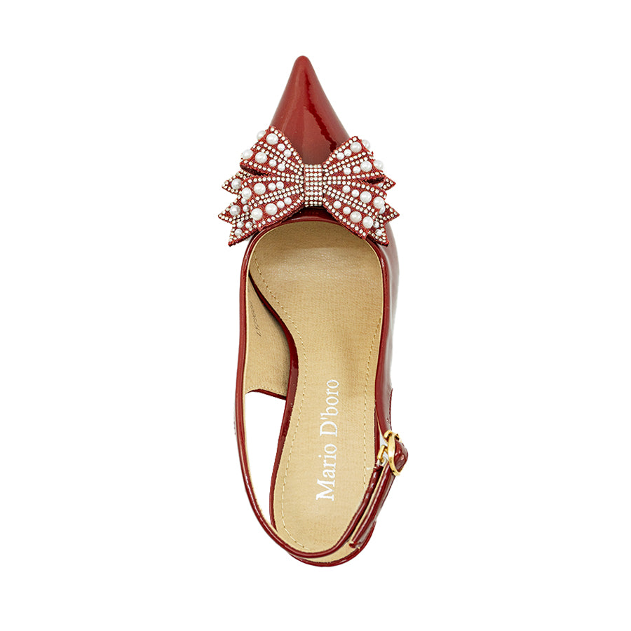 Mario D' boro Women's Evening Sandals LY 29666 Black / Maroon C89