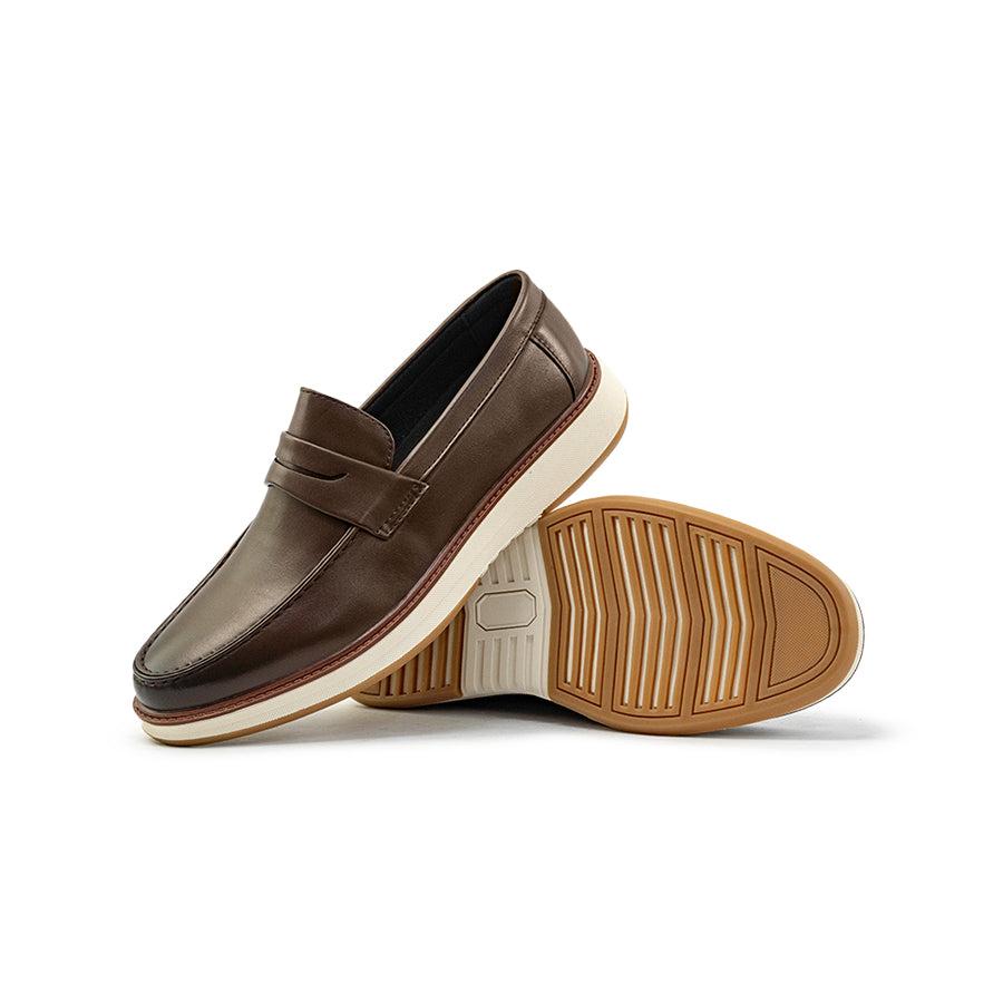 Mario D' boro Men's Casual Loafers MY 26154 - VDark Brown C88