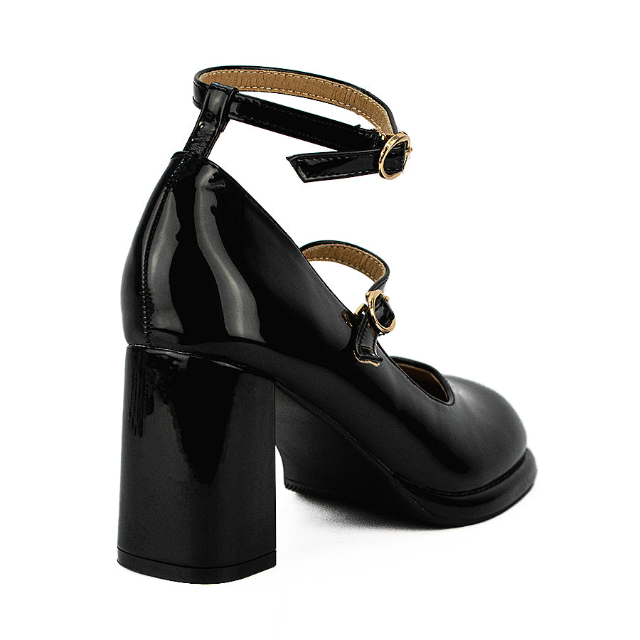 Mario D' Boro Women's Office Pumps Lw 26049 Black/Maroon C46