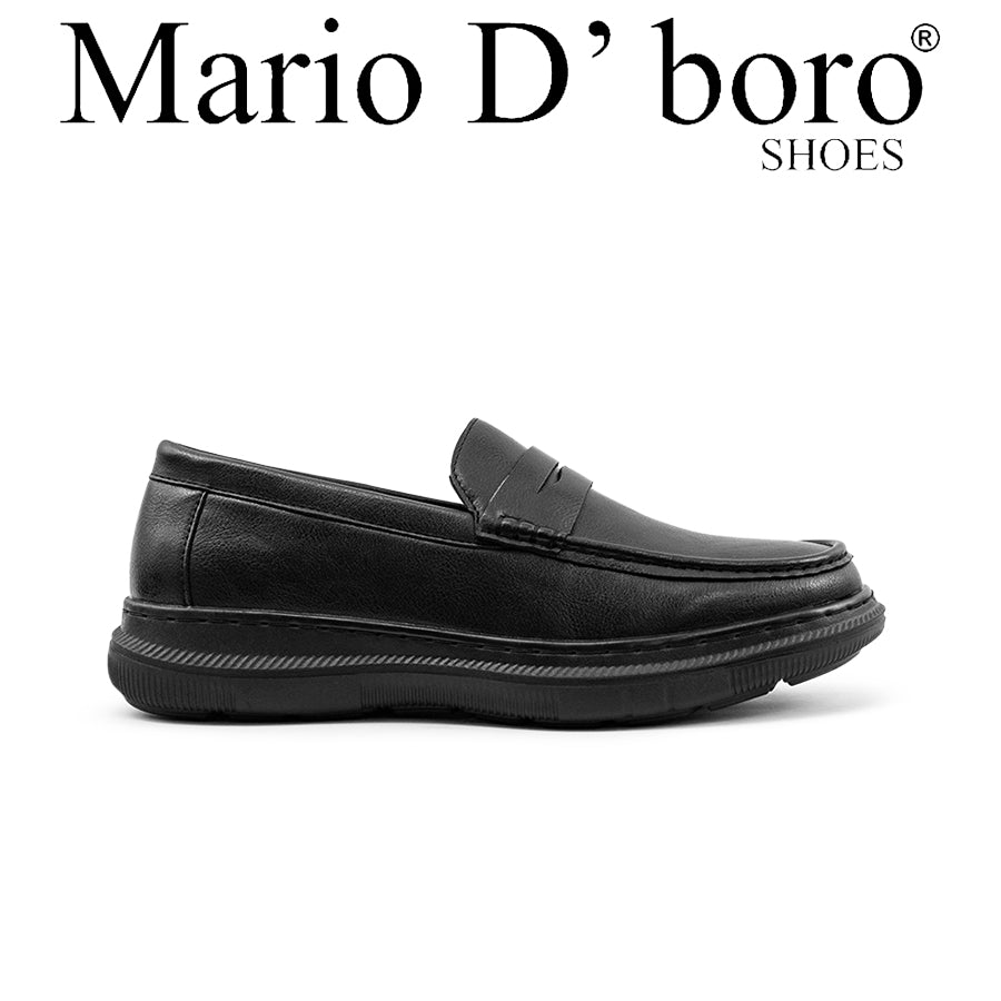 Mario D' boro Men's Formal Slip On MY 26496 Black C82