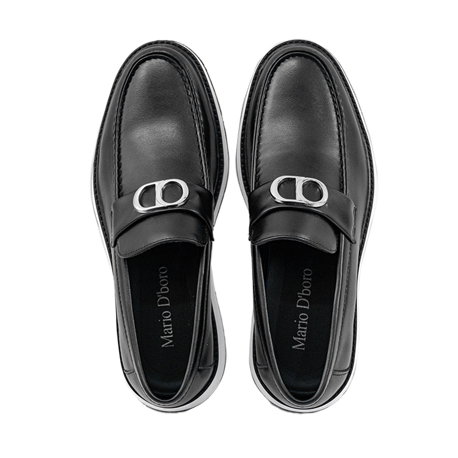 Mario D' Boro Men's Casual Loafers MY 26151 - Black / Brown C88
