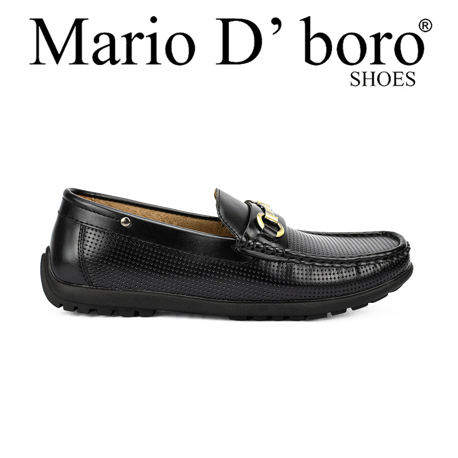 Mario D' Boro Men's Casual Loafers Mw 24391 Black/Dark Brown C42