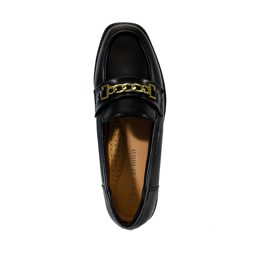 Mario D' Boro Women's Loafers LX 27656 Black C61