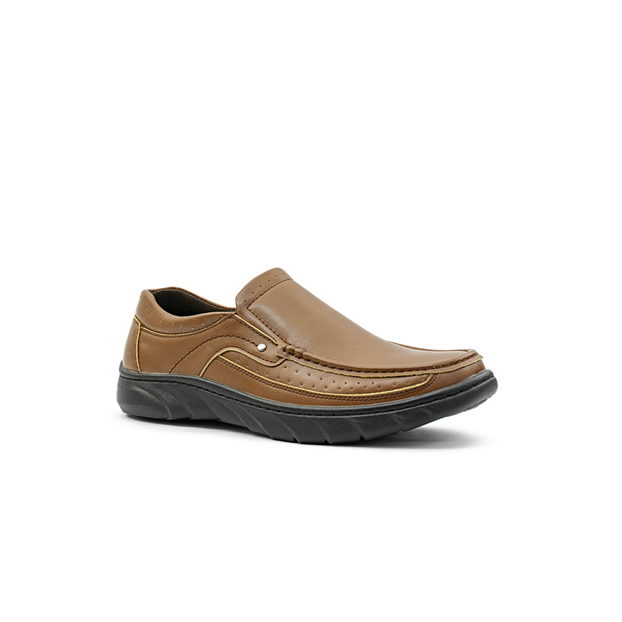 Mario D' Boro Men's Formal Slip On MY 26274 - Black / VDark Brown C81 All Seasons Comfortable Shoes