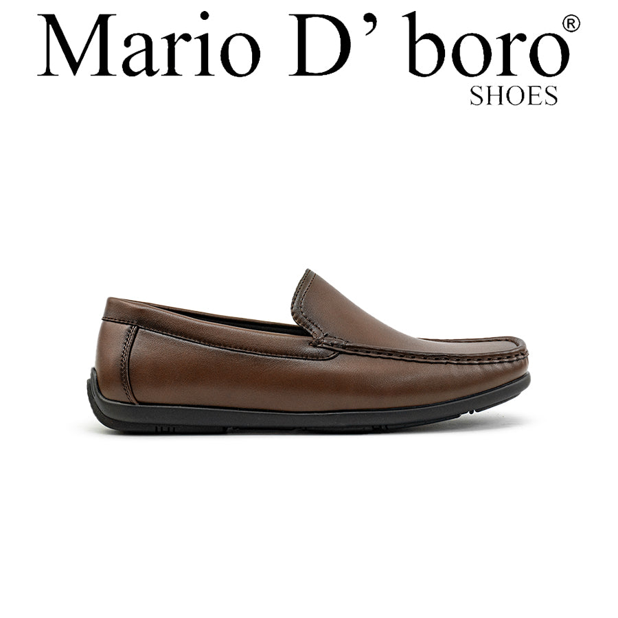 Mario D' boro Men's Casual Loafers MY 25704 - Black / Dark Brown C84