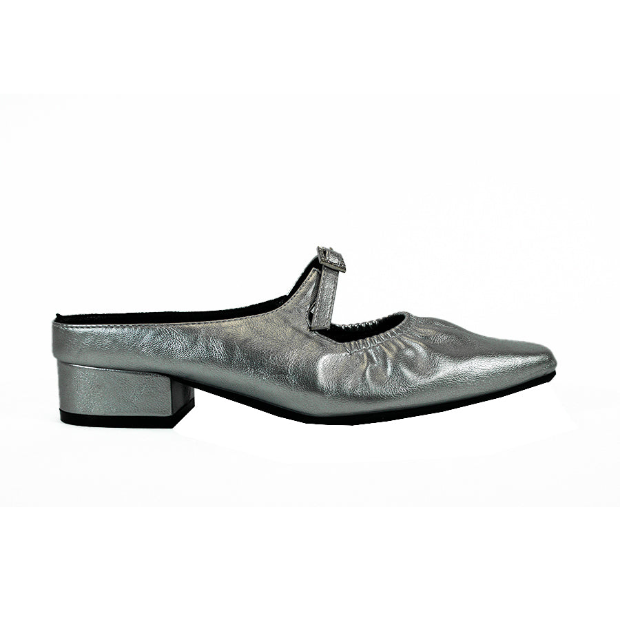 Mario D' Boro Women's Mules LX 27565 Silver C58