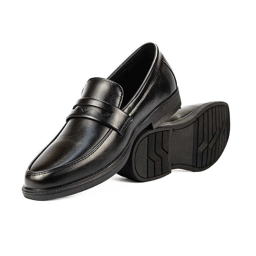 Mario D' Boro Men's Formal Slip On Mw 24308 Black/Dark Brown C45
